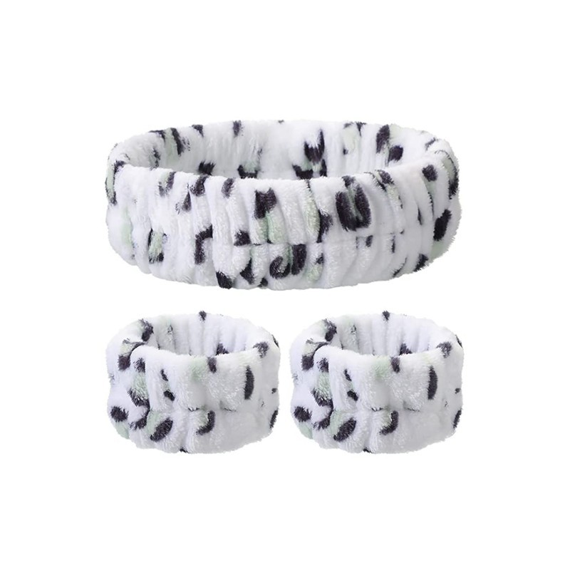 Muñequeras de felpa de coral más vendidas de Amazon, diademas, cintas para el pelo, muñequeras absorbentes, muñequeras cosidas para mujer