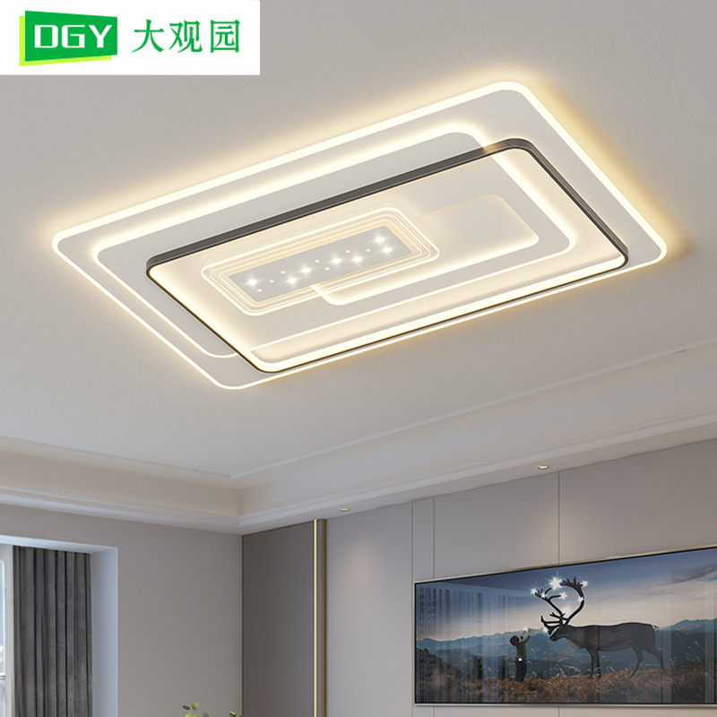 Luz de techo de la sala de estar romántica y creativa lámpara de dormitorio moderna y minimalista atmósfera doméstica llena de estrellas de la habitación luz de techo 448L