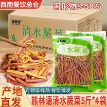 新鲜清水蕨菜商用20斤装凉拌专用厥菜火锅串串食材撅菜龙爪菜整箱