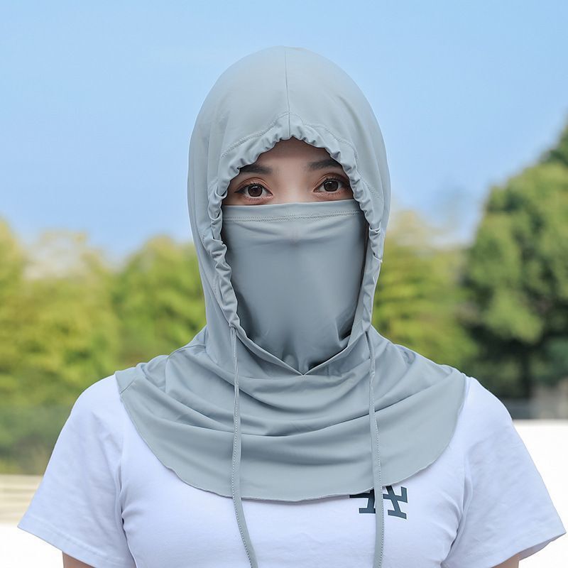 フルフェイスサンハット女性の夏の日焼け止め帽子抗紫外線屋外サイクリングネックプロテクターマスクショール帽子|undefined