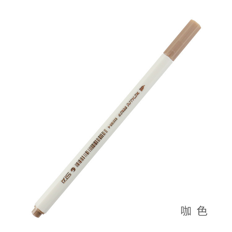 Sta 6551BR suave cabeza de metal pluma marcador álbum DIY pluma de escritura cepillo de la cabeza de color pintura cepillo