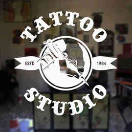 TATTOO STUDIO纹身工作室橱窗玻璃贴wall decor跨境亚马逊DW13147