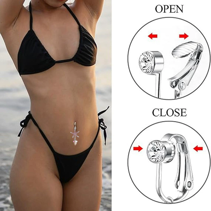 (Cross-border trading), belly button piercing, pendant pearl