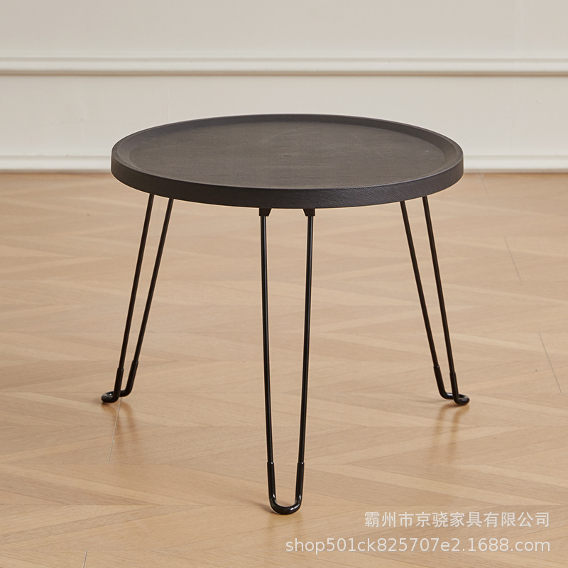 Mesa de café sala de estar hogar plegable Mesa Redonda sofá moderno balcón mesa lateral tatami mesa baja Ventana de Bahía Mini pequeña mesa redonda