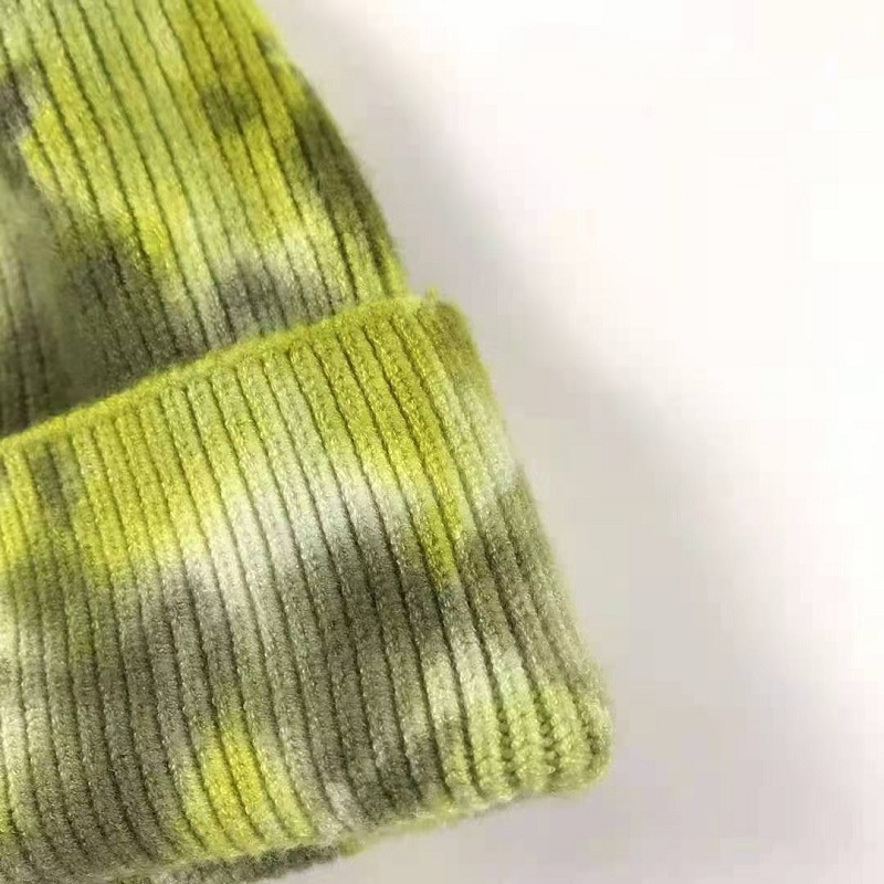 Sombreras de lana teñidas de invierno para niñas, sombreros de piel de melón de punto para hombres, sombreros de piel de melón calientes, sombreros fríos con bordas frías, se pueden fijar.