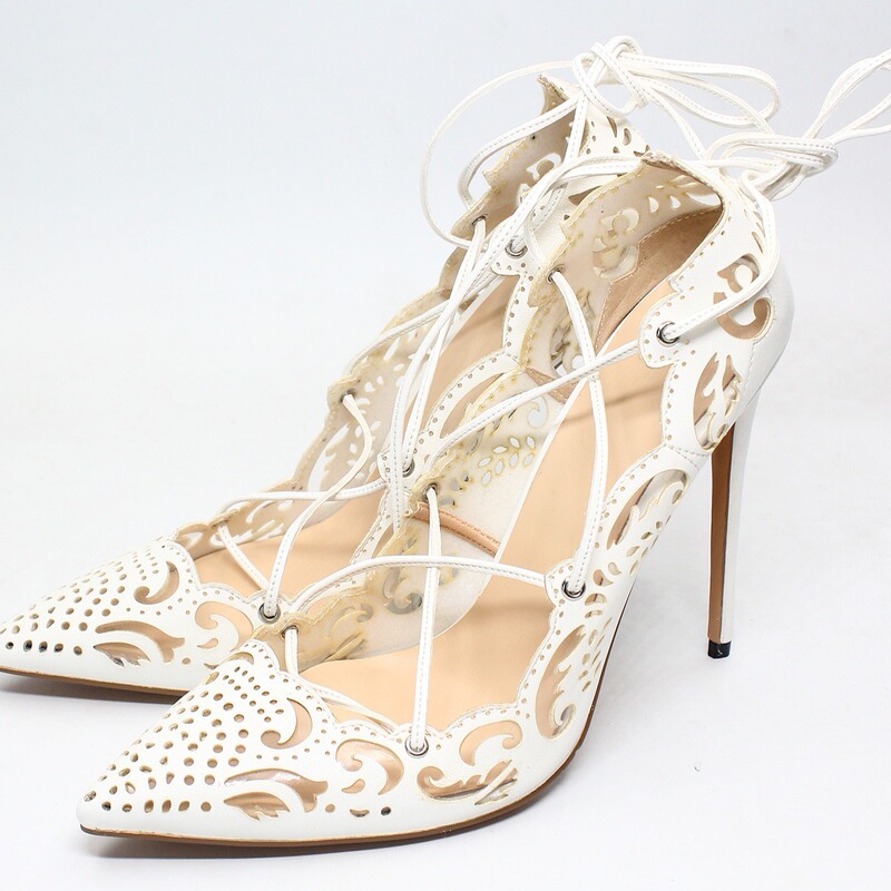 Hollow-Out Pattern Pointed Toe Shallow Strap 12cm Stiletto High Heel Versatile Sexy Women's Shoes Hollow-Out Pattern Pointed Toe Shallow Strap 12cm Stiletto High Heel Versatile Sexy Women's Shoes