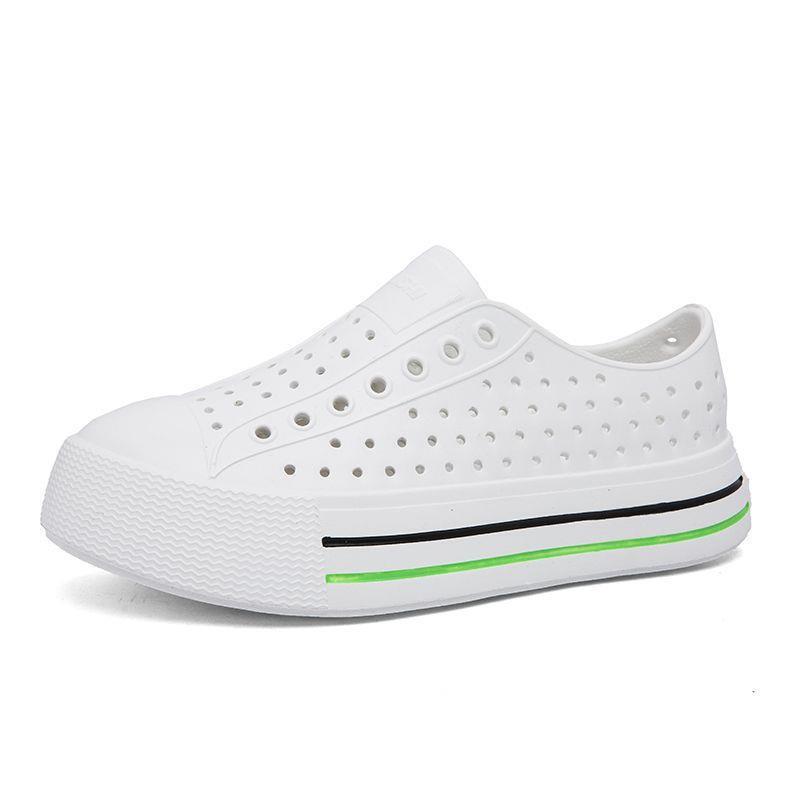 Summer Croc Shoes Women's Thick-Soled Soft Surface Hollow Wading Casual Breathable Waterproof Beach Outdoor Slip-On Sandals Women