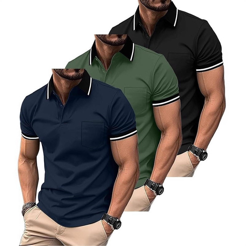Summer New Fashion Men's Polo Shirt Tops Work Clothes Quick-Drying Cultural Shirts Group Team Uniforms Cross-Border Summer New Fashion Men's Polo Shirt Tops Work Clothes Quick-Drying Cultural Shirts Group Team Uniforms Cross-Border