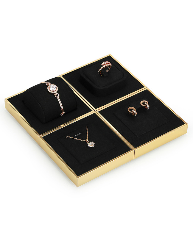 B001-(1194-1205)黑色超纖金色金屬框道具-(旭