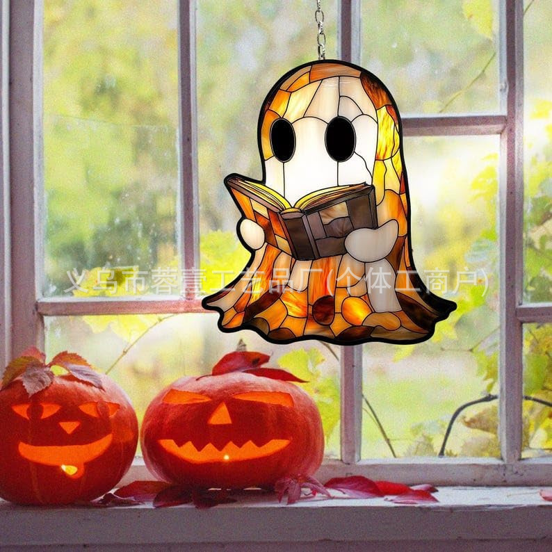 クロスボーダーかわいい小さなゴーストアクリルゴシックスタイルハロウィンお化け屋敷の装飾家の庭の装飾|undefined