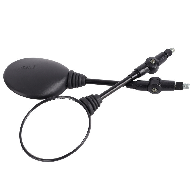 Foldable universal retro wide-angle round retroreflective rear view mirror, fall protection, mirror effect