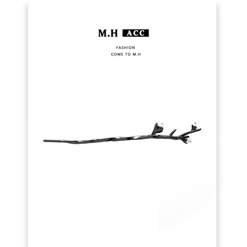 Original Flower Branch Moonlight Opal Hairpin for Women, Niche Design, High-End Elegance, Elegant Hair Accessories, Metal Updo Styler, Trendy Chinese-Style Hair Ornament