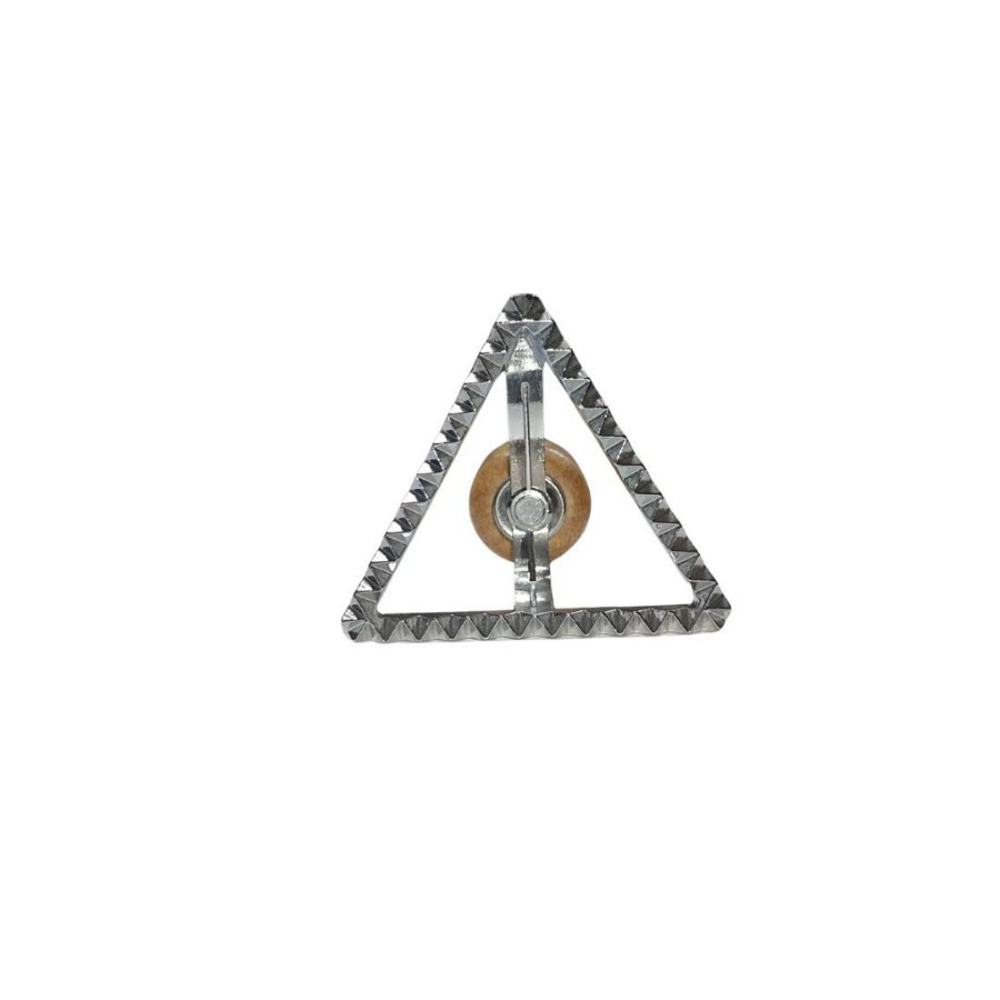 Inventario transfronterizo flor de borde triangular molde de pastel molde de horneado molde de galletas molde de galletas molde de galletas de aleación de zinc