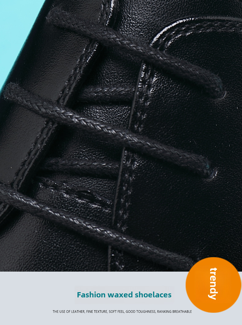 Men's Leather Formal Shoes Height Increasing Business Wedding_voghion.com