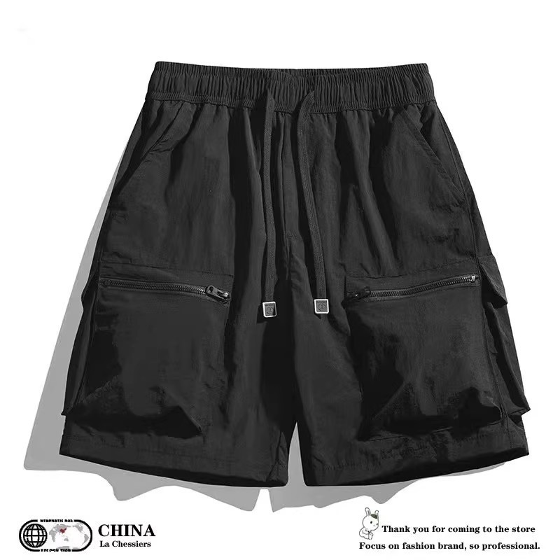 工装裤宽松运动休闲裤夏季男女情侣冰丝速干短裤户外透气轻薄五分|undefined
