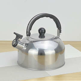 出口俄罗斯不锈钢平底壶彩色鸣音烧水壶电磁炉专用半球壶kettle