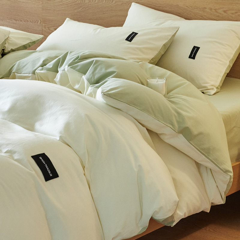 60 camas de algodón conjunto de cuatro piezas 2025 nueva sábanas de algodón de lujo ligero de algodón largo cuatro estaciones colcha de cama universal