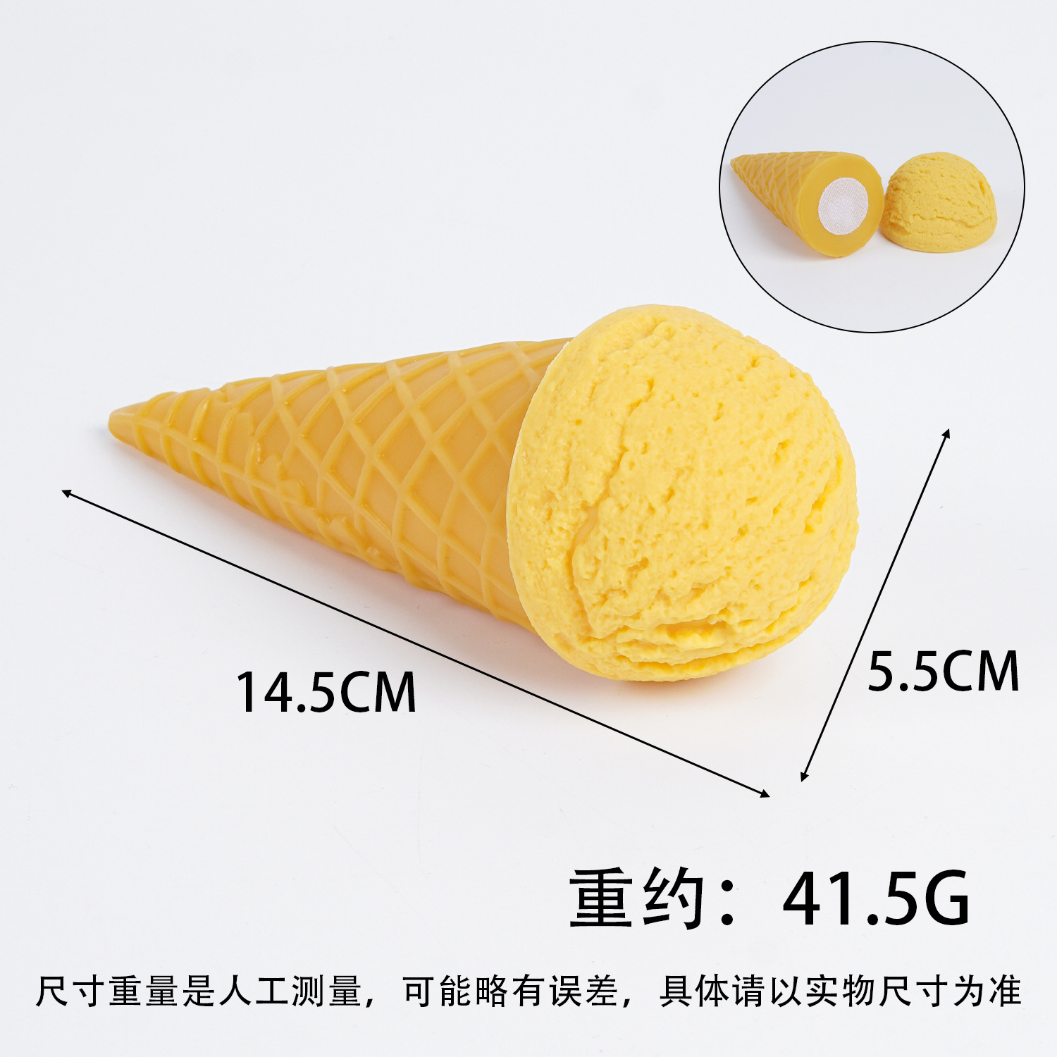 PVC simulación de helado modelo desmontable helado helado juguetes red DIY velcro helado