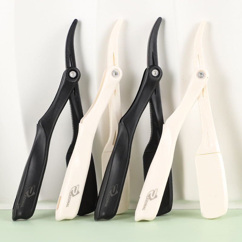 Cross-border hot 74 knife holder eyebrow shaping knife stainless steel sharp blade hair scraper novice eyebrow shaping beauty tools wholesale