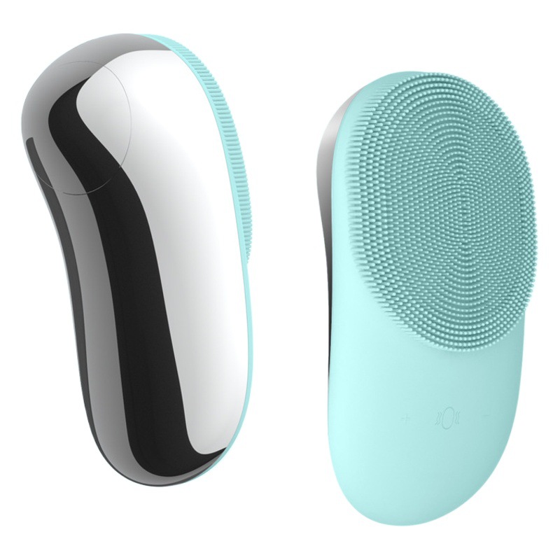 Heating Import Cleanser Electric Silicone Facial Cleanser Ultrasonic Grade Seven Waterproof Brush Facial Pore Cleaner