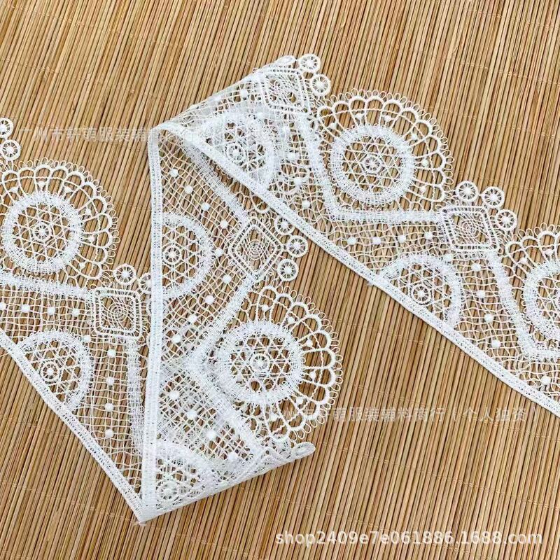 New Milk Silk Water-Soluble Lace Computer Embroidery Cut Out Circle Women's Clothing Accessories Exquisite Lace Lace Factory