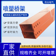 防火槽式喷塑电缆桥架 托盘式机房桥架 室内线槽金属热浸锌桥架