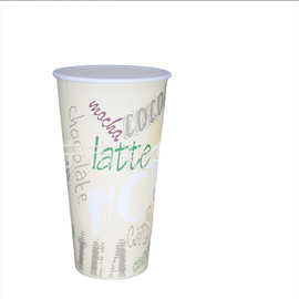 22oz 热饮杯纸质外贸可定制可以卡通烫金可爱一次性纸杯