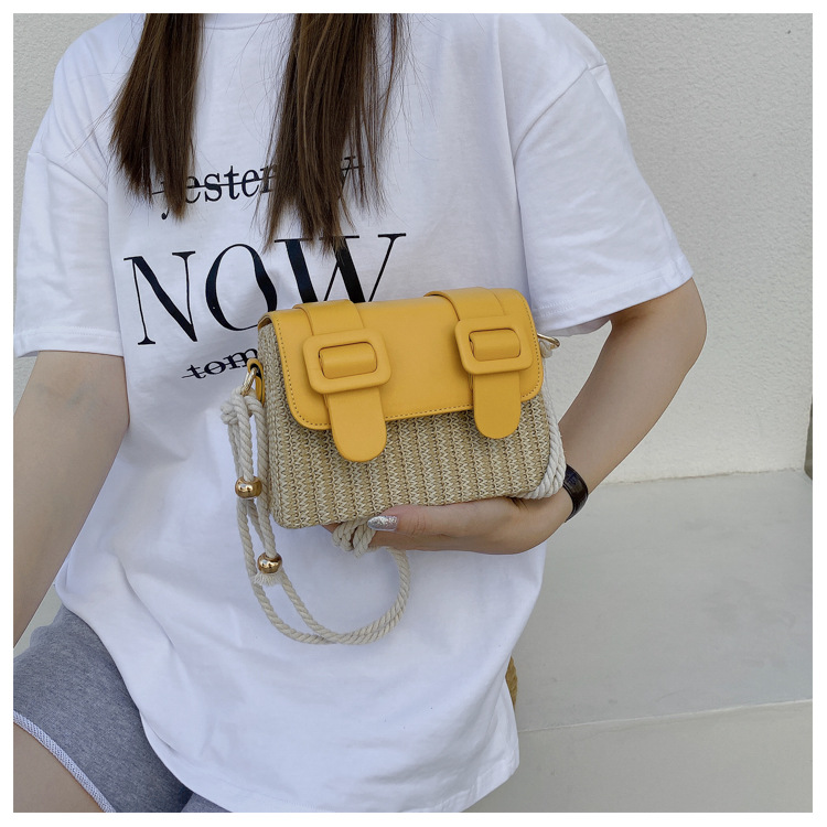 Fashion Straw Woven Shoulder Messenger Small Bag display picture 8