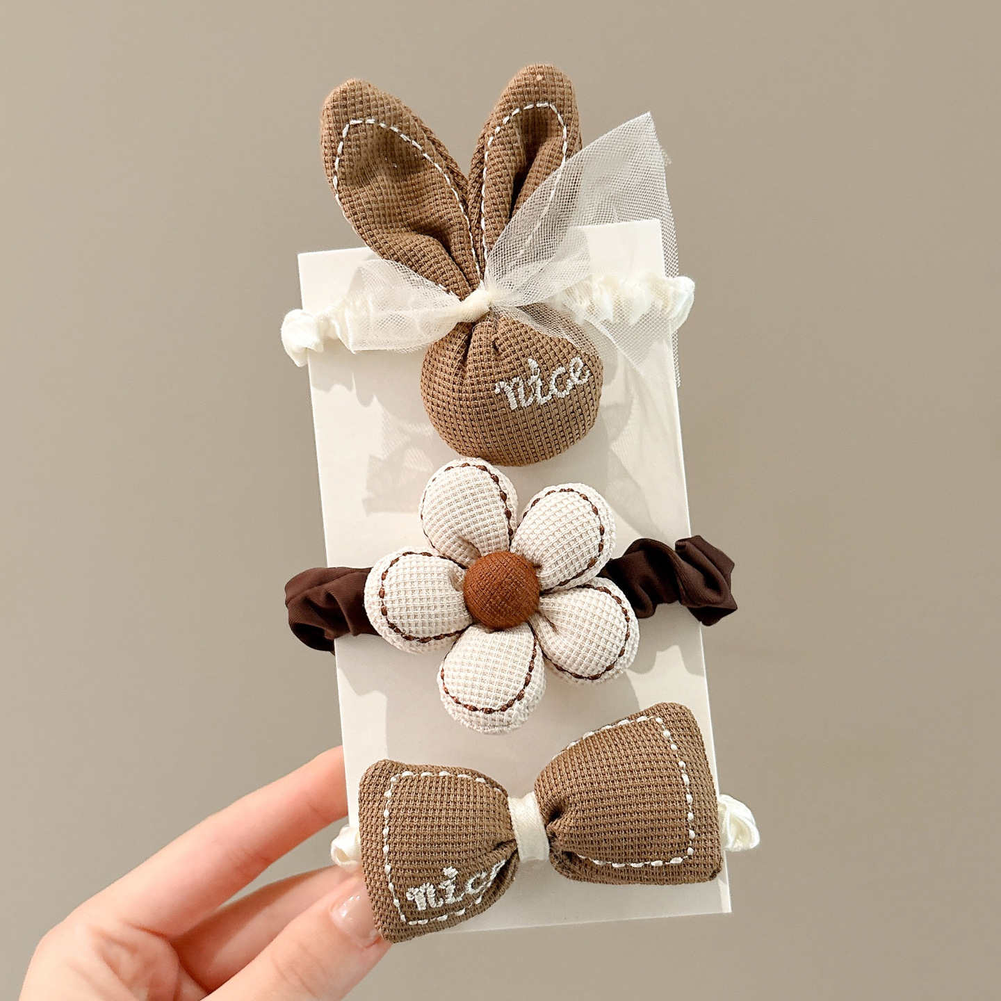 Papá Noel correa de goma para niños navideños vestido de cabello jardín de infantes bebé anillo de cabello de Navidad atmósfera accesorios