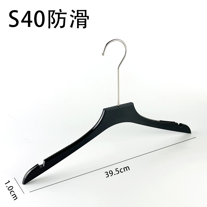 Black hanger, acrylic plastic wedding dress