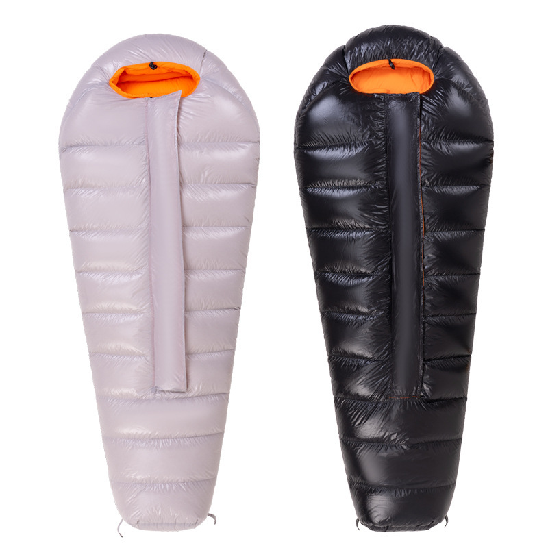 Carcasa de saco de dormir autoinflable, semiterminada, estilo sobre, para una o dos personas, tipo momia. image 11