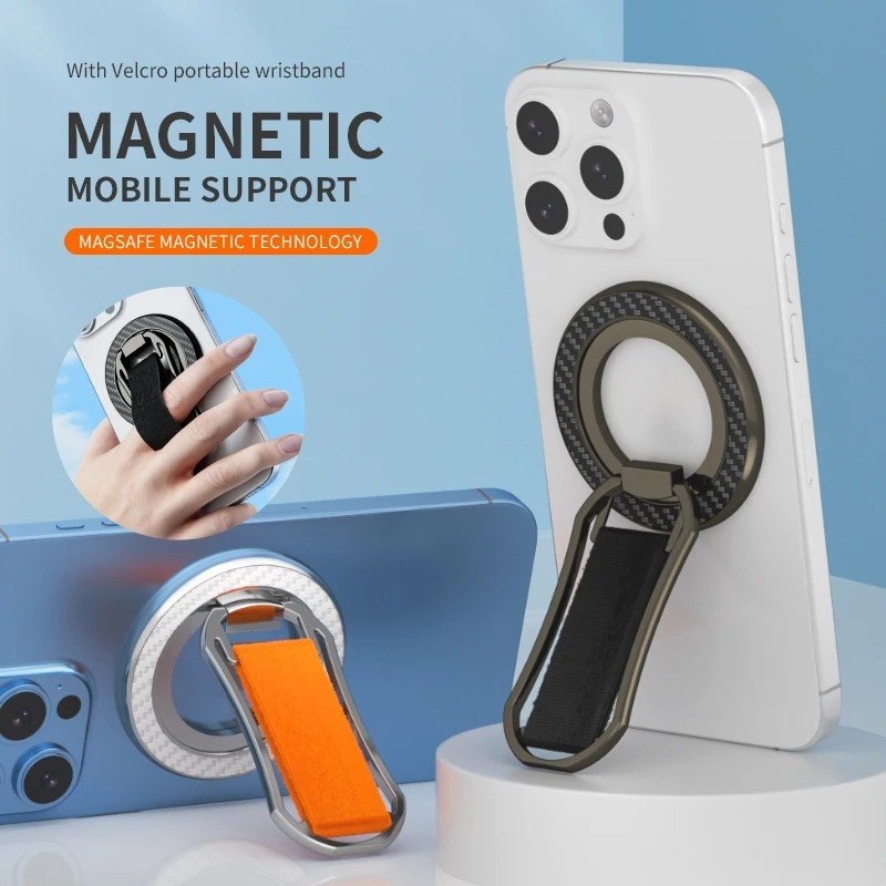 クロスミラー magsafe 磁気携帯電話リング減圧回転ウェビングデスクトップスタンド超薄型工場直接供給ゴールド|undefined
