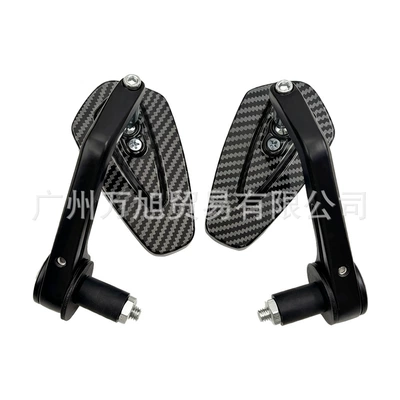Motorcycle rearview mirror Fiber Pattern Retro Motorcycle