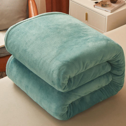 Thickened Wool Blanket Coral Fleece Flannel Blanket Gift Winter Fleece Bedding Office Nap Small Blanket Children 