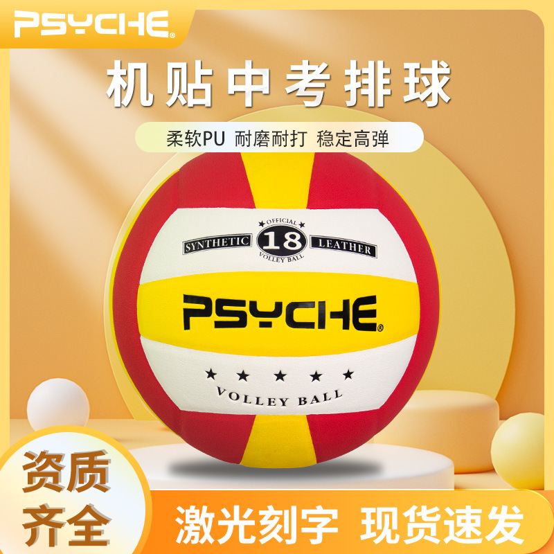 Psyche High School Entrance Examination Volleyball Standard No. 5 Pu Volleyball Hot Fit Soft Indoor Training Competition Volleyball