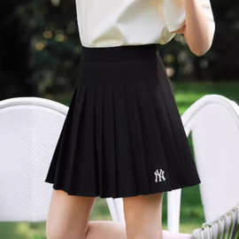 欧美 2024新款MLB高品质时尚女生潮牌百褶短裙女生百搭潮流短裙。