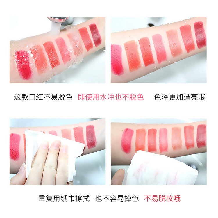 Producto en transmisión en vivo: Lápiz labial Dorsitan/Yafei, mate, hidratante, antiadherente, 999/88, disponible para dropshipping. image 4