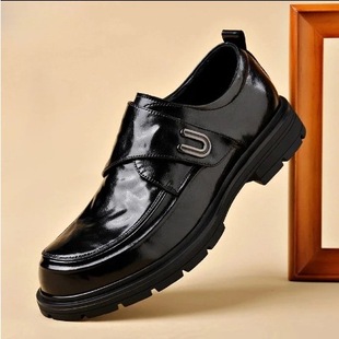 2024 Autumn and Winter New Fashionable Soft Bottom Black Thick Bottom Breathable All-match Casual Men's Leather Shoes British Style Business Shoes