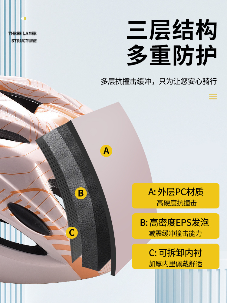 Casco de bicicleta de montaña masculino y femenino integrado casco de bicicleta sombrero de carretera bicicleta equipo de ciclismo al aire libre