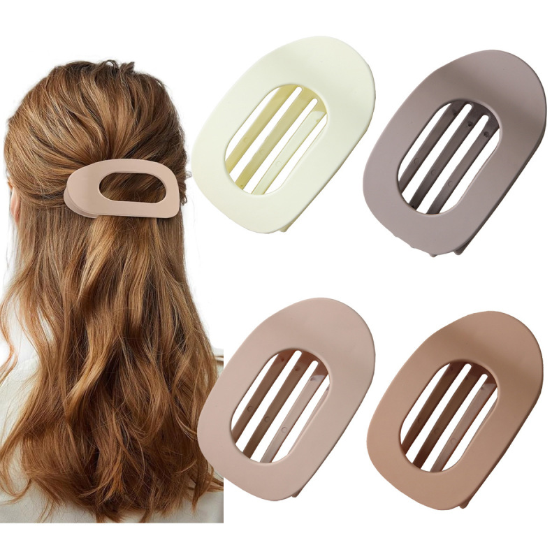 Amazonの人気ヘアクリップセット、シームレスな後頭部つや消し爪クリップ、長方形のサメクリップ、クロスボーダーヘアアクセサリー|undefined