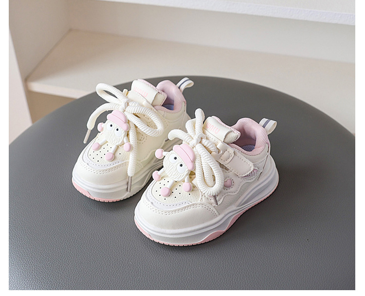 Baskets de sport décontractées pour fille et garçon blanches_voghion.com