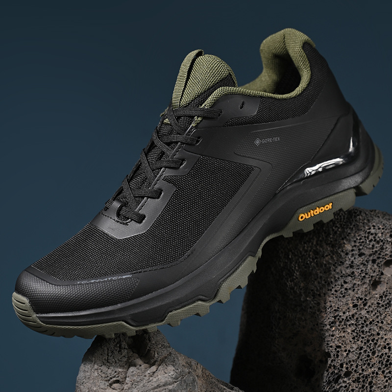 アウトドアハイキングと登山靴、メンズシューズ、軽量で通気性のあるスポーツランニングシューズ、プロ仕様の防水性、滑り止め、クッション性のあるオフロードハイキングシューズ|undefined