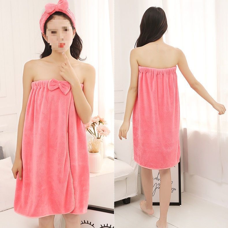 목욕 타월 목욕 치마 여성은 두꺼운 초대형 목욕 가운 흡수제 헤어 프리 뷰티 살롱 학생 유방 포장 튜브 목욕 타월 옷을 입을 수 있습니다.