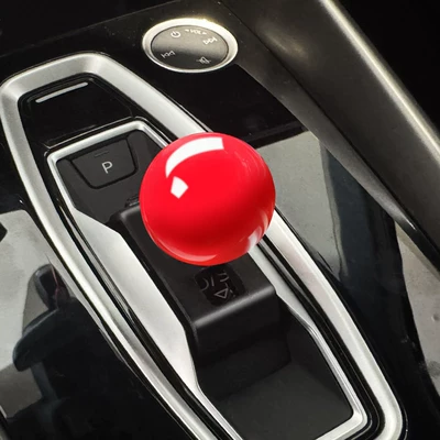 Audi A5L gear shift lever, A3 modified gear shift knob, Q6 Le-tron gear shift handle, practical gear modification (Sürətlər qutusu və əl tormozu başlıqları) - audi-a5la3q456l-e-tron-gear-shift-knob-red-ball-head-base