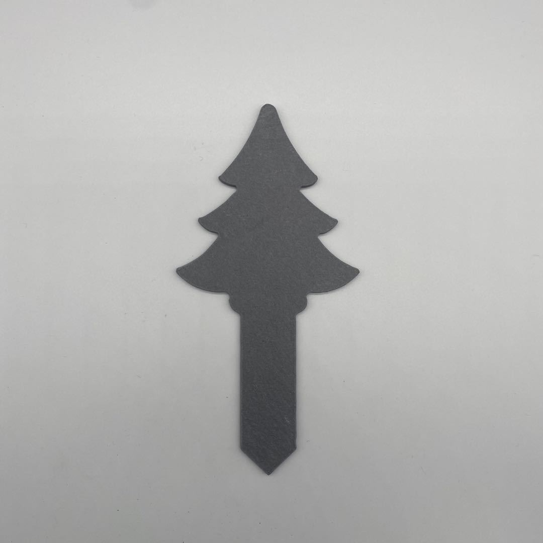 Inserto de flor de pizarra de piedra natural Árbol de Navidad en forma de corazón