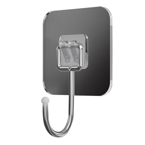 Hook strong adhesive wall hanging wall load-bearing transparent seamless kitchen wall punch-free hook sticky hook