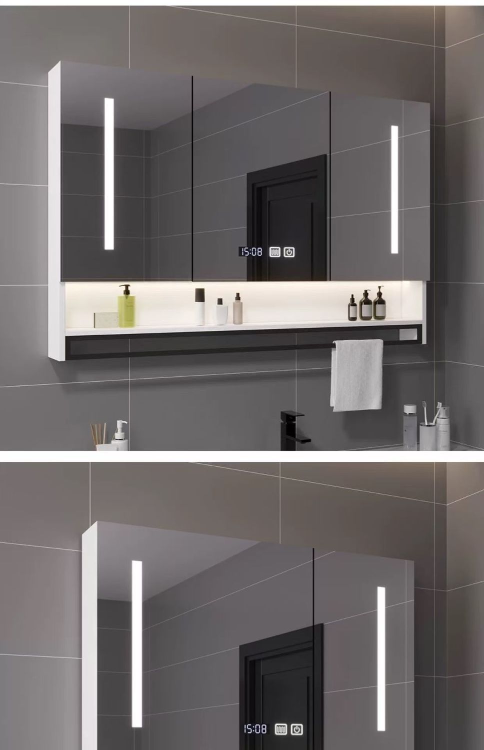 Smart mirror cabinet, bathroom mirror, individual bathroom shelf, dressing mirror, bathroom mirror combination, new and simple style now available undefined