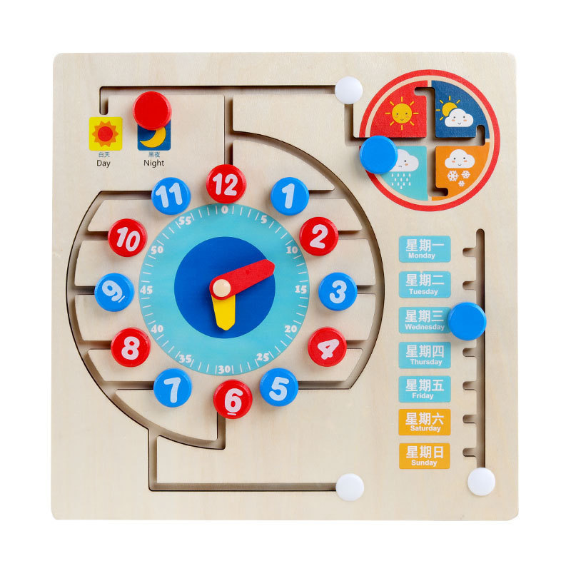 Teaching Clock Digital Matching Time Walking Educational Toys Wooden Clock Teaching Aids Children's Early Education Cognitive Board Teaching Clock Digital Matching Time Walking Educational Toys Wooden Clock Teaching Aids Children's Early Education Cognitive Board