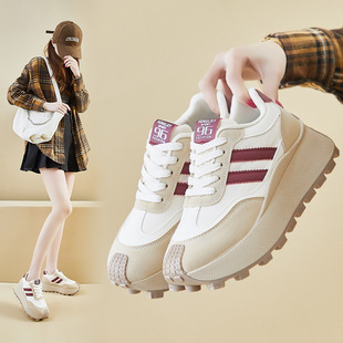 Ins Korean version of the new Forrest Gump shoes women's 2025 spring running sports students thick-soled increased casual shoes HL871-1