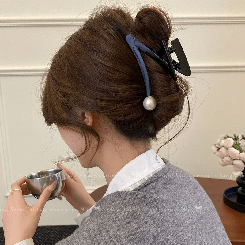 ドーパミンコントラストカラーグリッパー女性のかわいい多用途ヘアピン韓国スタイルのハイエンドヘアピン 2025 新しいアクリルヘアアクセサリー|undefined